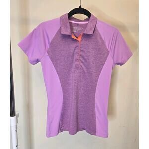 Nike Women's Dri-Fit Golf Pro Purple Shortsleeve Polo Shirt Size Small